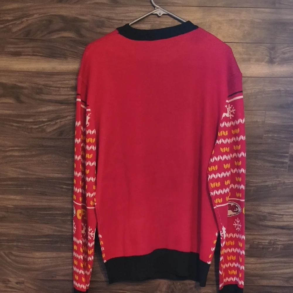 NWT Kansas City Chiefs NFL Official Ugly Holiday Christmas Sweater - Men's XL - Picture 6 of 8